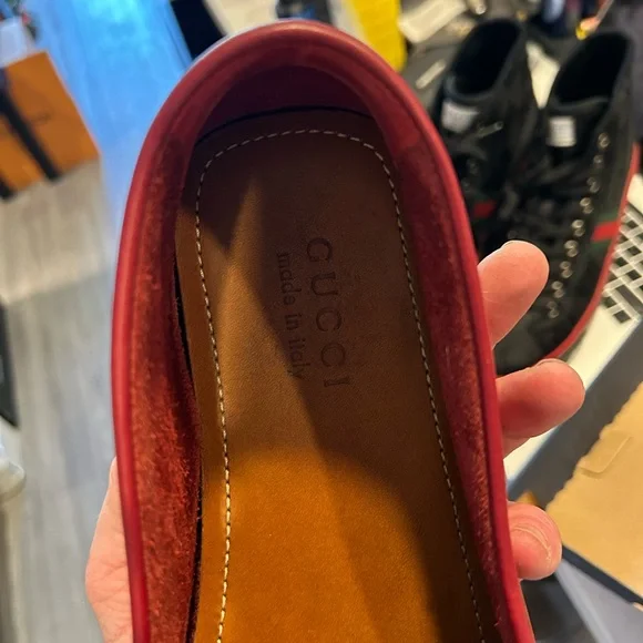 Gucci Men's Bold Red Loafers - Picture 9 of 16